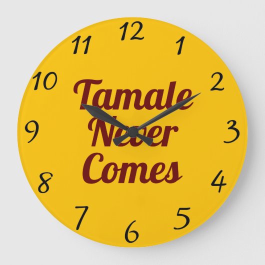 タマレネバ来ーウォール時計 ラージ壁時計 (正面)