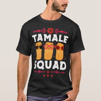 タマレ・スカッド タマレス 面白い メキシカン料理 ファミリー Tシャツ