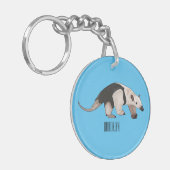 タマンダ漫画イラストレーション キーホルダー (正面左)