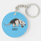 タマンダ漫画イラストレーション キーホルダー (裏面)