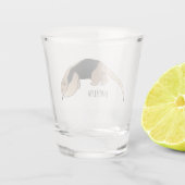 タマンダ漫画イラストレーション ショットグラス (裏面)