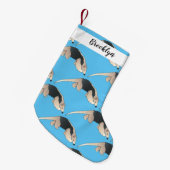 タマンダ漫画イラストレーション スモールクリスマスストッキング (正面 (吊り時))