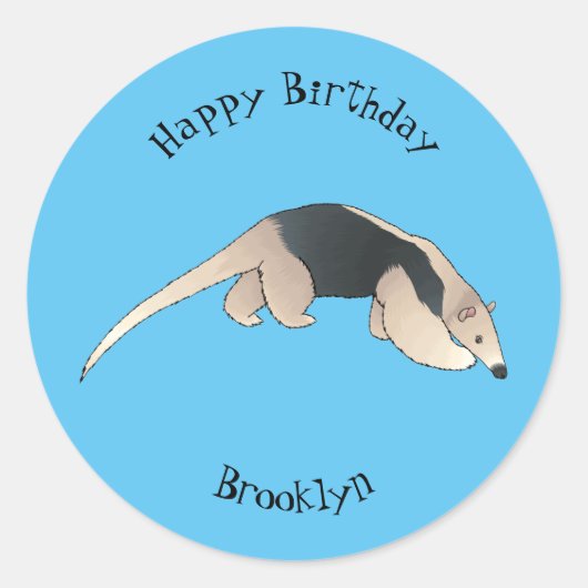 タマンダ漫画イラストレーション ラウンドシール (正面)