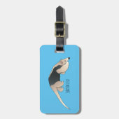 タマンダ漫画イラストレーション ラゲッジタグ (正面縦)