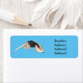 タマンダ漫画イラストレーション ラベル (インサイチュ)