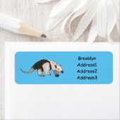 タマンダ漫画イラストレーション ラベル (インサイチュ)