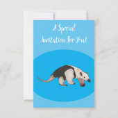 タマンダ漫画イラストレーション 招待状 (裏面)