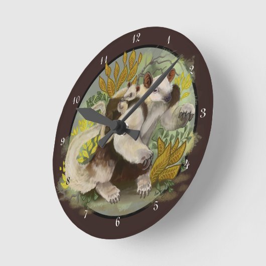 タマンドゥアアンテイター ラウンド壁時計 (傾斜)