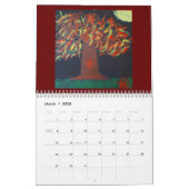 タマール・レインの絵が多く描かれたアート・カレンダー。 カレンダー (3月 2026)