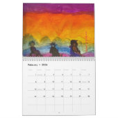 タマール・レインの絵が多く描かれたアート・カレンダー。 カレンダー (2月 2026)