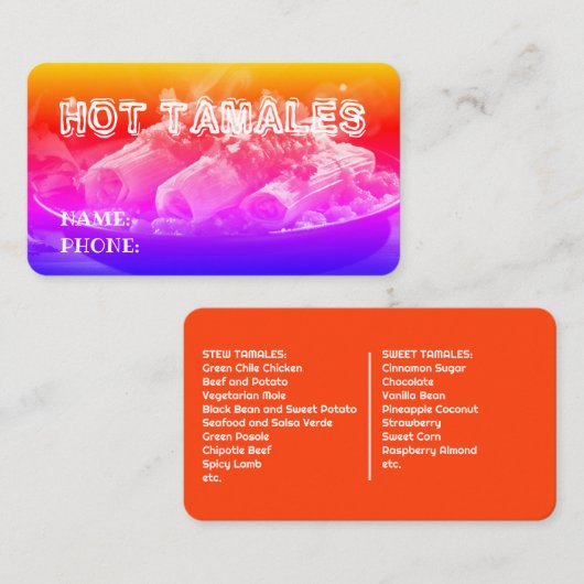 タマーレインボー 名刺 (正面/裏面)