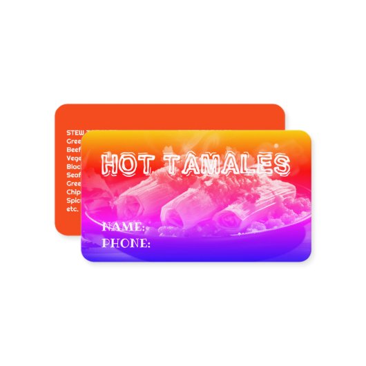 タマーレインボー 名刺 (正面/裏面インサイチュ)