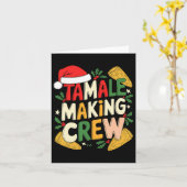 タマーレメイキングクルーのクリスマス料理 カード (黄色い花)