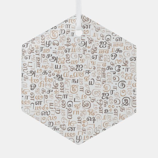 タミル ガラスオーナメント (正面)