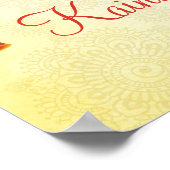 タミル・テルグの歓迎とマリゴールドのガランズベル ポスター (角)