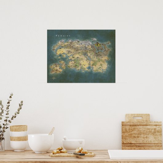 タミールの地図 ポスター (キッチン)