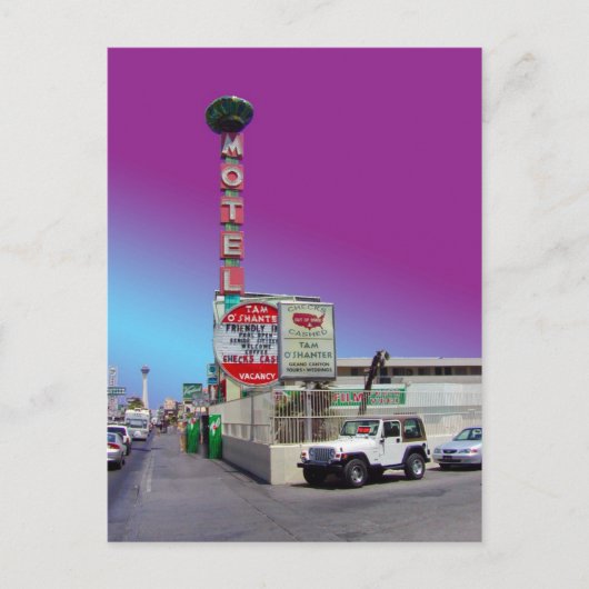 タムオシャンターモーテルラスベガスポストカード ポストカード (正面)