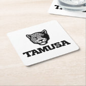 タムサジャガー スクエアペーパーコースター (アングル)