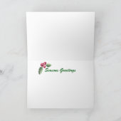 タムワース城クリスマスカードの歴史的見解 シーズンカード (内部)