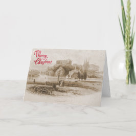 タムワース城クリスマスカードの歴史的見解 シーズンカード
