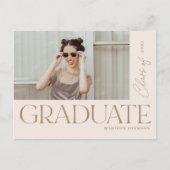 タモダンはっきりしたイプ卒業写真パーティーA 案内ポストカード (正面)