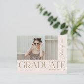 タモダンはっきりしたイプ卒業写真パーティーA 案内ポストカード (スタンド正面)