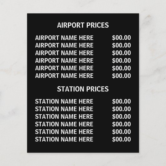 タモダンクシー·キャブ·ファーム（価格表付き） チラシ (裏面)