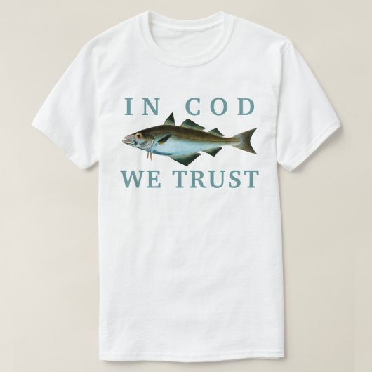タラで信じる! Tシャツ (デザイン正面)