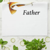 タラの父の理想的な魚釣り存在。 キッチンタオル (折り畳み)