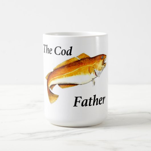 タラの父の理想的な魚釣り存在。 コーヒーマグカップ (中央)