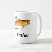 タラの父の理想的な魚釣り存在。 コーヒーマグカップ (正面右)