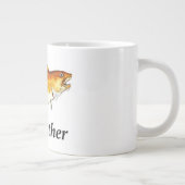 タラの父の理想的な魚釣り存在。 ジャンボコーヒーマグカップ (右)