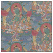 タラの緑の生地 ファブリック (クローズアップ)