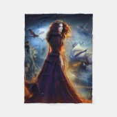 タラの運命 フリースブランケット (正面)