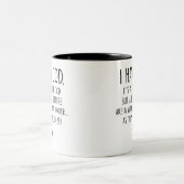 タラはタラに似ているけど全部文字だ ツートーンマグカップ (中央)