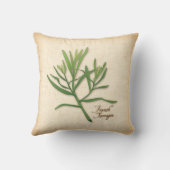 タラゴンフランスのハーブ枕 クッション (裏面)