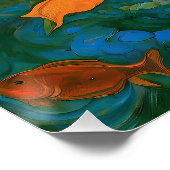 "タラサ" – 水中の女性 ポスター (コーナー)