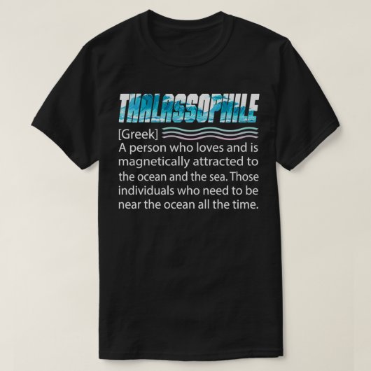 タラソフィールラブシー海ラバーサマービーチホ Tシャツ (デザイン正面)