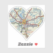 タラハシーの地図 シール (シート)