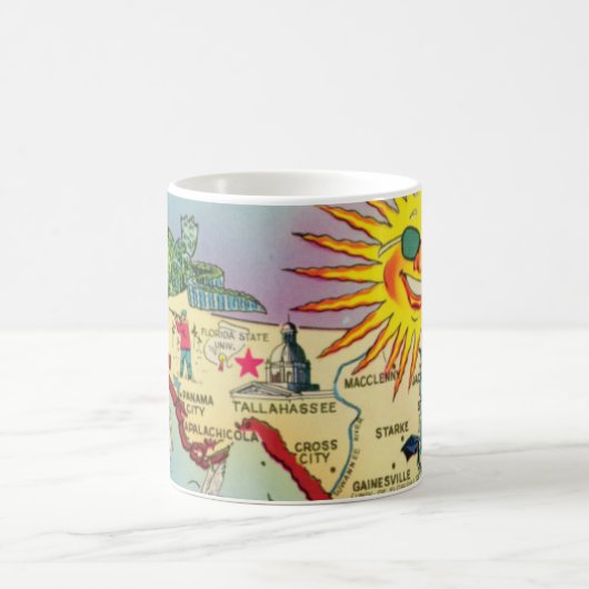 タラハシーパンハンドルフロリダマグ コーヒーマグカップ (中央)