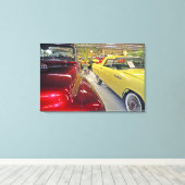 タラハシー自動車博物館のヴィンテージ車 キャンバスプリント (インサイチュ (ウッドフロア))