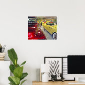 タラハシー自動車博物館のヴィンテージ車 ポスター (ホームオフィス)
