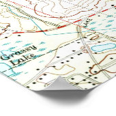 タラハシー・フロリダの地図(1999年) ポスター (角)