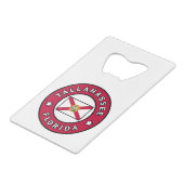 タラハシー・フロリダ クレジットカード栓抜き (正面アングル)