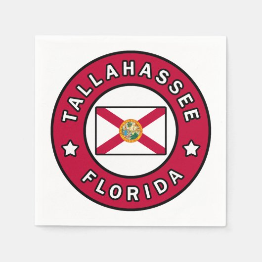 タラハシー・フロリダ スタンダードカクテルナプキン (正面)