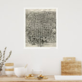 タラハシー， FLパノラママップ – 1926 ポスター (キッチン)