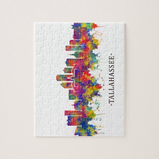 タラハシーUSAスカイライン ジグソーパズル (縦)