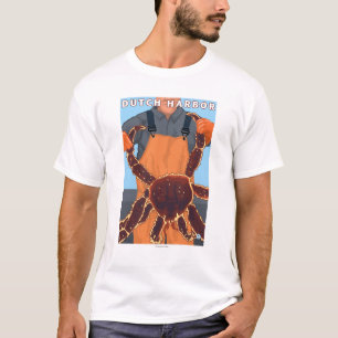 タラバガニ漁師-オランダ港、アラスカ Tシャツ