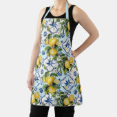 タラベかわいらしラタイルオールオーバープリントレモン エプロン (インサイチュ)
