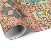 タラベラのポルトガルのタイルを使ったシームレスな模様 ラッピングペーパー (ロールコーナー)